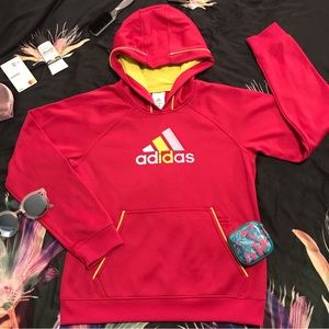 Adidas Junior Girls Hooded lined sweatshirt Large size ( average 11-12yo size)
